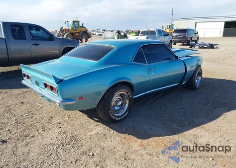 1968 Chevrolet Camaro z USA, uszkodzony, nr VIN 124378L307433